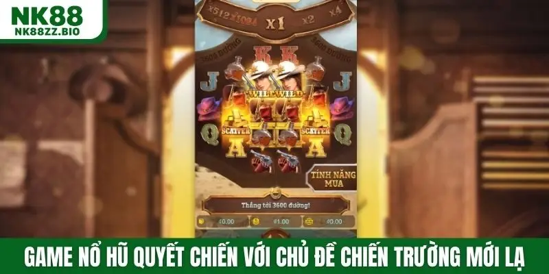 Game nổ hũ quyết chiến với chủ đề chiến trường mới lạ